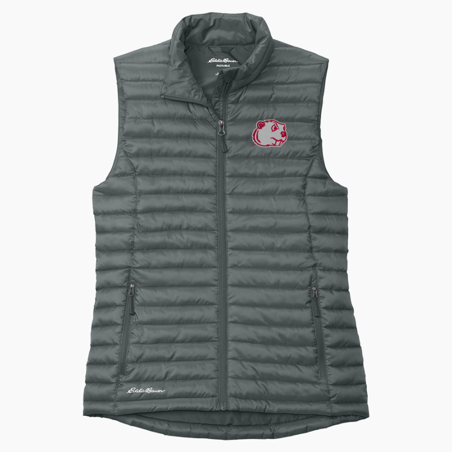 Minot State Beavers <span class="pdp-name-mascot">Minot State Beavers</span> Eddie Bauer Women's Packable Quilted Vest