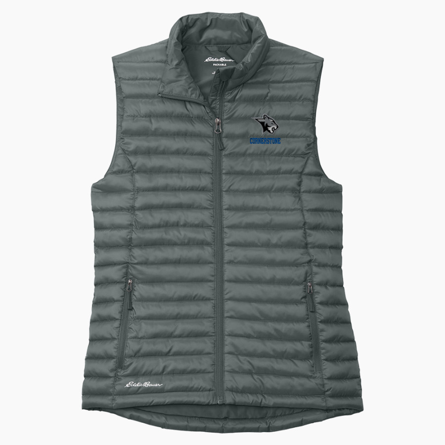 Cornerstone Cougars Eddie Bauer Women's Packable Quilted Vest