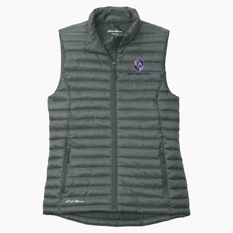 MIDLAND CLASSICAL ACADEMY KNIGHTS <span class="pdp-name-mascot">MIDLAND CLASSICAL ACADEMY KNIGHTS</span> Eddie Bauer Women's Packable Quilted Vest