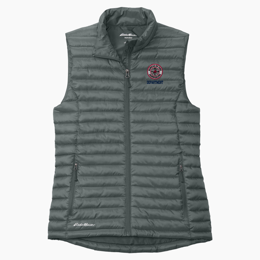 Bureau Of Fire Harrisburg Department <span class="pdp-name-mascot">Bureau Of Fire Harrisburg Department</span> Eddie Bauer Women's Packable Quilted Vest