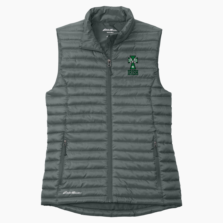 ST. MARY Irish <span class="pdp-name-mascot">ST. MARY SCHOOL Irish</span> Eddie Bauer Women's Packable Quilted Vest