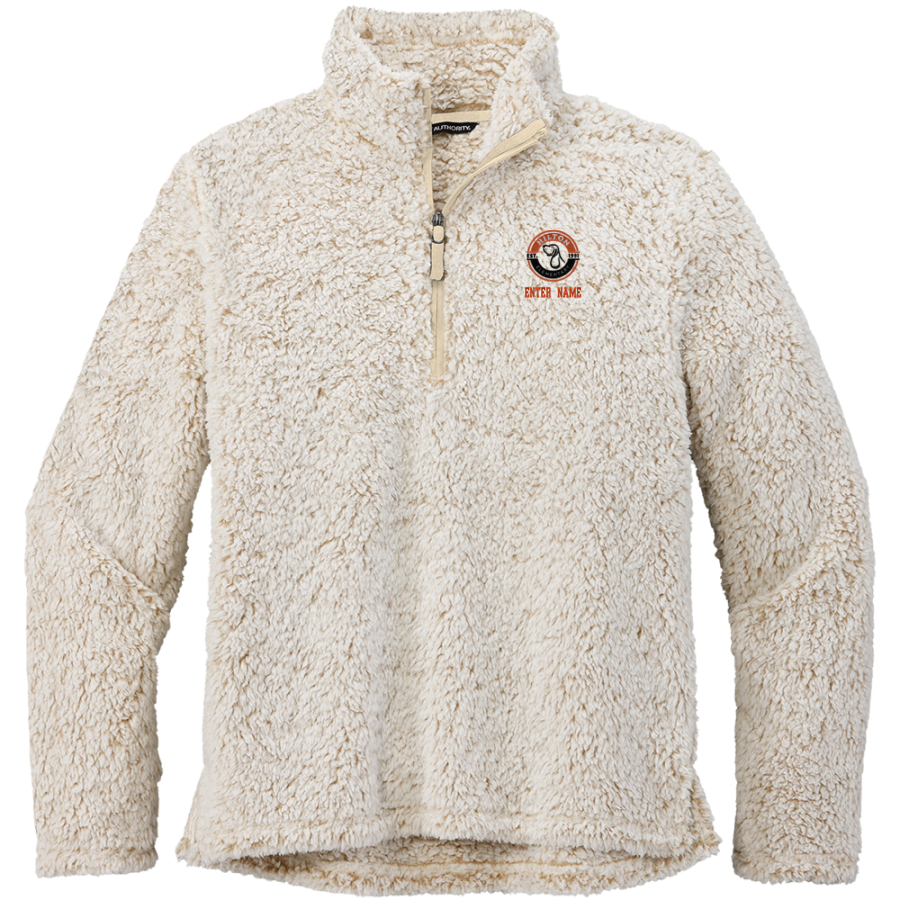 Hilton Elementary School hound dog <span class="pdp-name-mascot">Hilton Elementary Bulldogs</span> Port Authority Men's Cozy 1/4-Zip Fleece Pullover