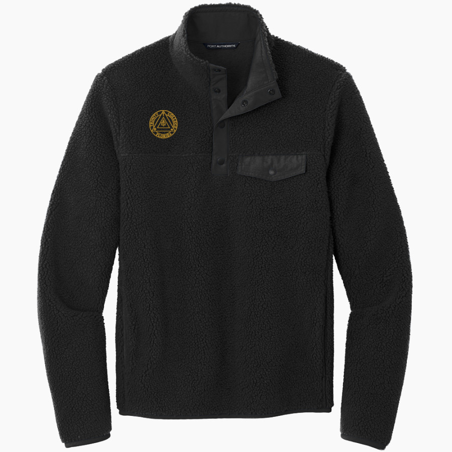 Trinity Tigers <span class="pdp-name-mascot">Trinity College of Florida Tigers</span> Port Authority Men's Camp Fleece Snap Pullover