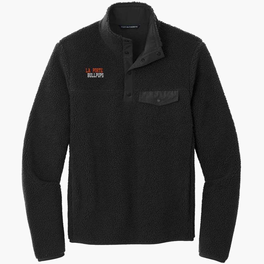 La Porte Bullpups Port Authority Men's Camp Fleece Snap Pullover