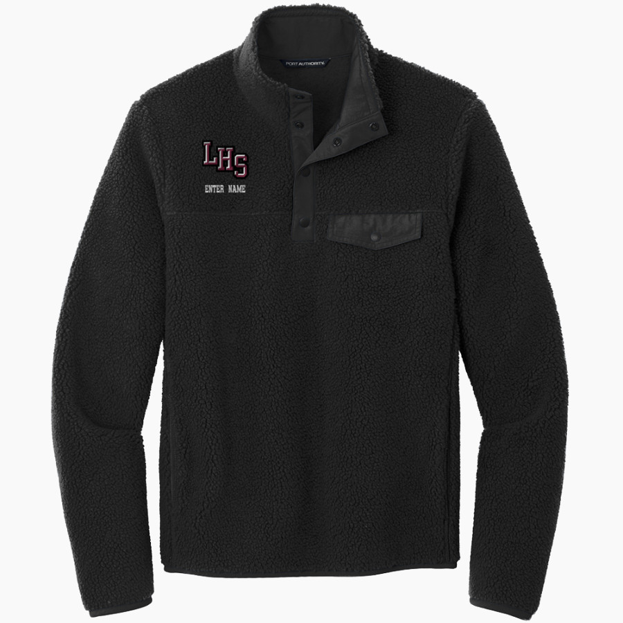 Ludlow Lions <span class="pdp-name-mascot">Lions</span> Port Authority Men's Camp Fleece Snap Pullover