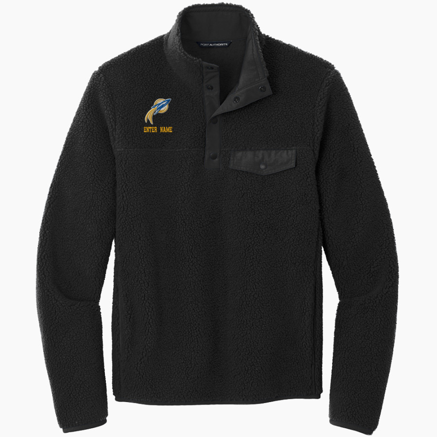 Broughal Rockets <span class="pdp-name-mascot">Broughal Rockets</span> Port Authority Men's Camp Fleece Snap Pullover