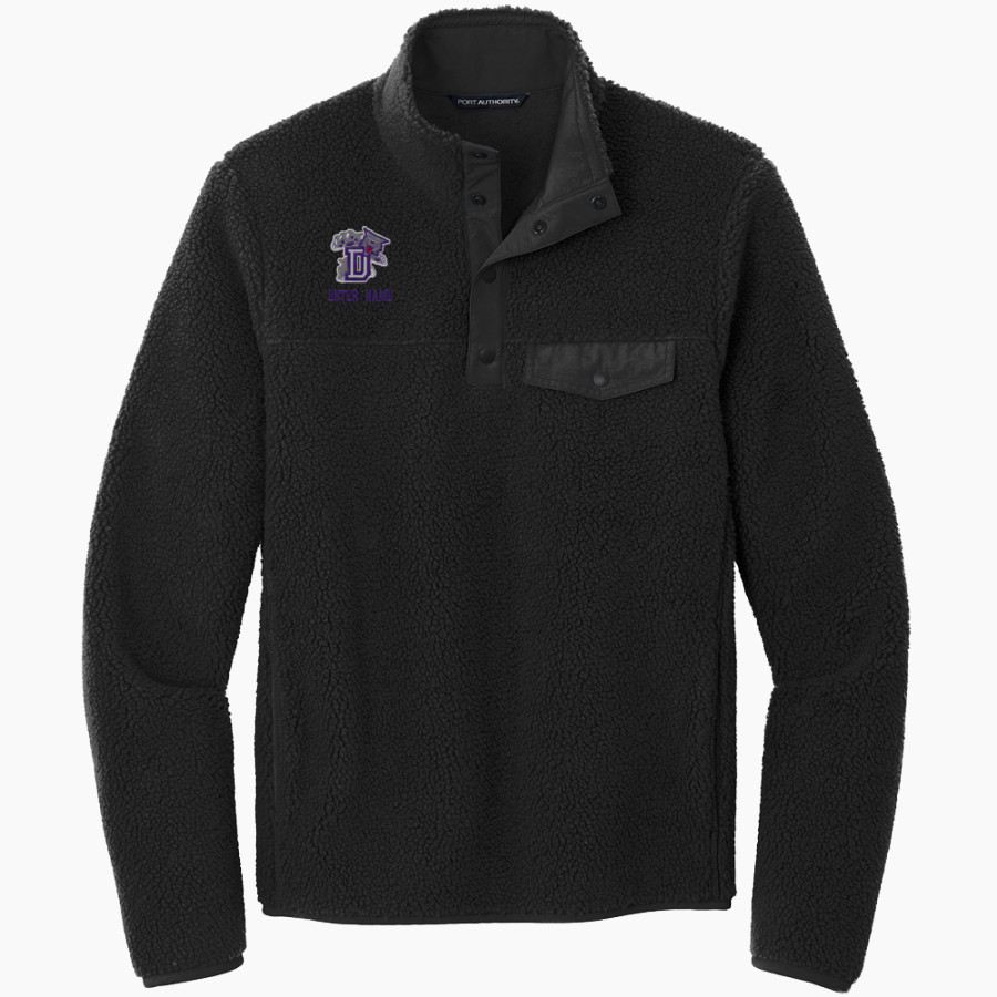 DULUTH HIGH SCHOOL WILDCATS <span class="pdp-name-mascot">DULUTH WILDCATS</span> Port Authority Men's Camp Fleece Snap Pullover