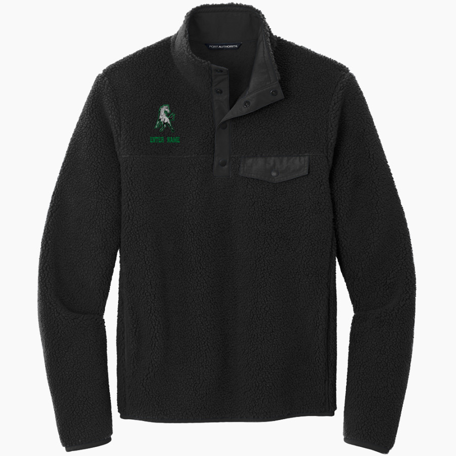 Hackberry Mustangs <span class="pdp-name-mascot">Hackberry Mustangs</span> Port Authority Men's Camp Fleece Snap Pullover