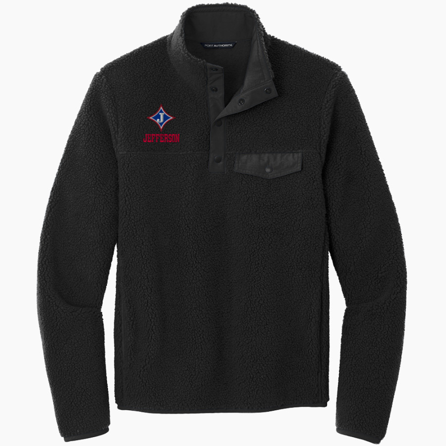 Jefferson Dragons <span class="pdp-name-mascot">Jefferson Dragons</span> Port Authority Men's Camp Fleece Snap Pullover