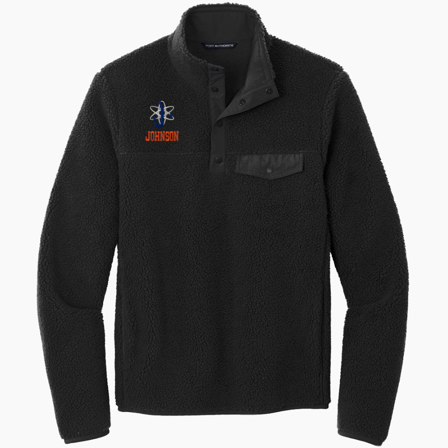 Johnson Atom Smashers <span class="pdp-name-mascot">Sol C. Johnson Atom Smashers</span> Port Authority Men's Camp Fleece Snap Pullover