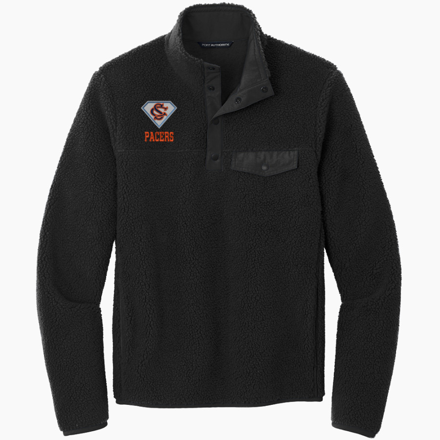 Switzerland County Pacers <span class="pdp-name-mascot">Switzerland County Pacers</span> Port Authority Men's Camp Fleece Snap Pullover