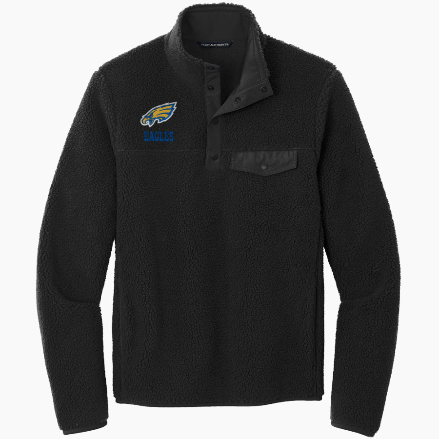 PENNSVILLE MEMORIAL HIGH SCHOOL EAGLES <span class="pdp-name-mascot">PENNSVILLE MEMORIAL EAGLES</span> Port Authority Men's Camp Fleece Snap Pullover