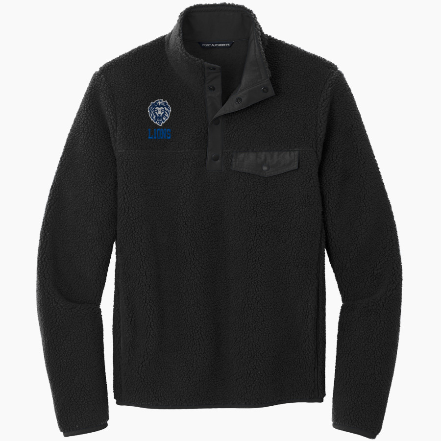 LUSTRE CHRISTIAN HIGH SCHOOL LIONS <span class="pdp-name-mascot">LUSTRE CHRISTIAN LIONS</span> Port Authority Men's Camp Fleece Snap Pullover
