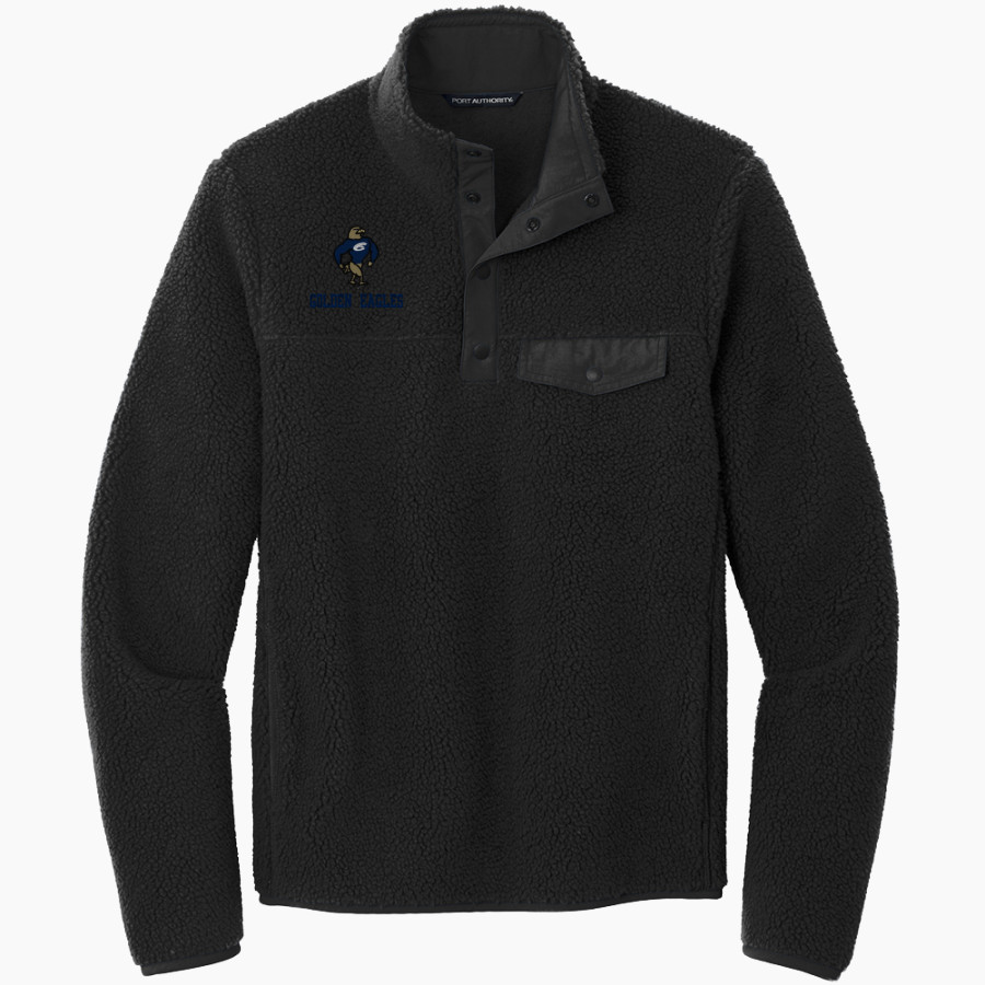 Clarion Golden Eagles <span class="pdp-name-mascot">Clarion - Penn West University Golden Eagles</span> Port Authority Men's Camp Fleece Snap Pullover