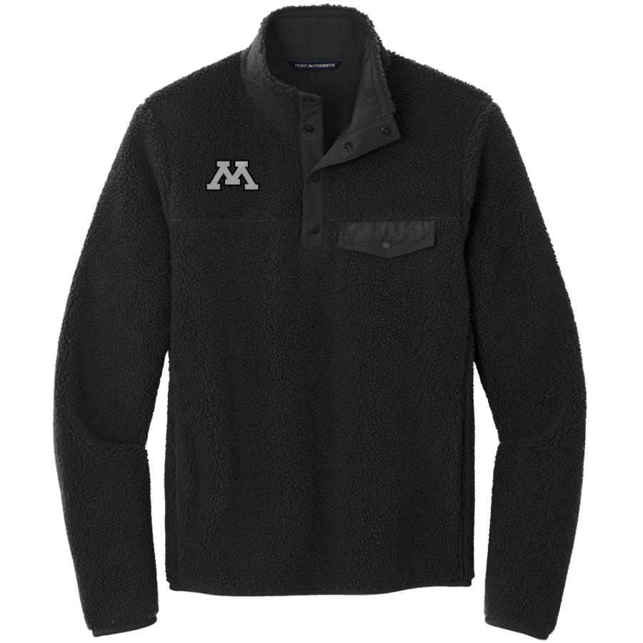 Minnetonka Skippers <span class="pdp-name-mascot">Minnetonka Skippers</span> Port Authority Men's Camp Fleece Snap Pullover