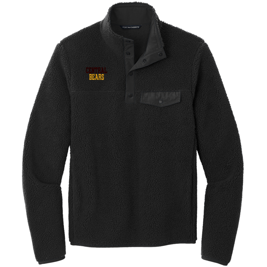 EVANSVILLE CENTRAL HIGH SCHOOL BEARS <span class="pdp-name-mascot">Central BEARS</span> Port Authority Men's Camp Fleece Snap Pullover