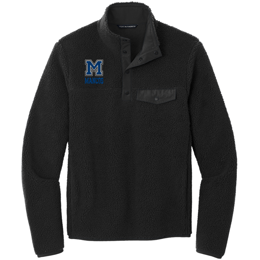 MANCOS HIGH SCHOOL BLUEJAYS <span class="pdp-name-mascot">MANCOS BLUEJAYS</span> Port Authority Men's Camp Fleece Snap Pullover