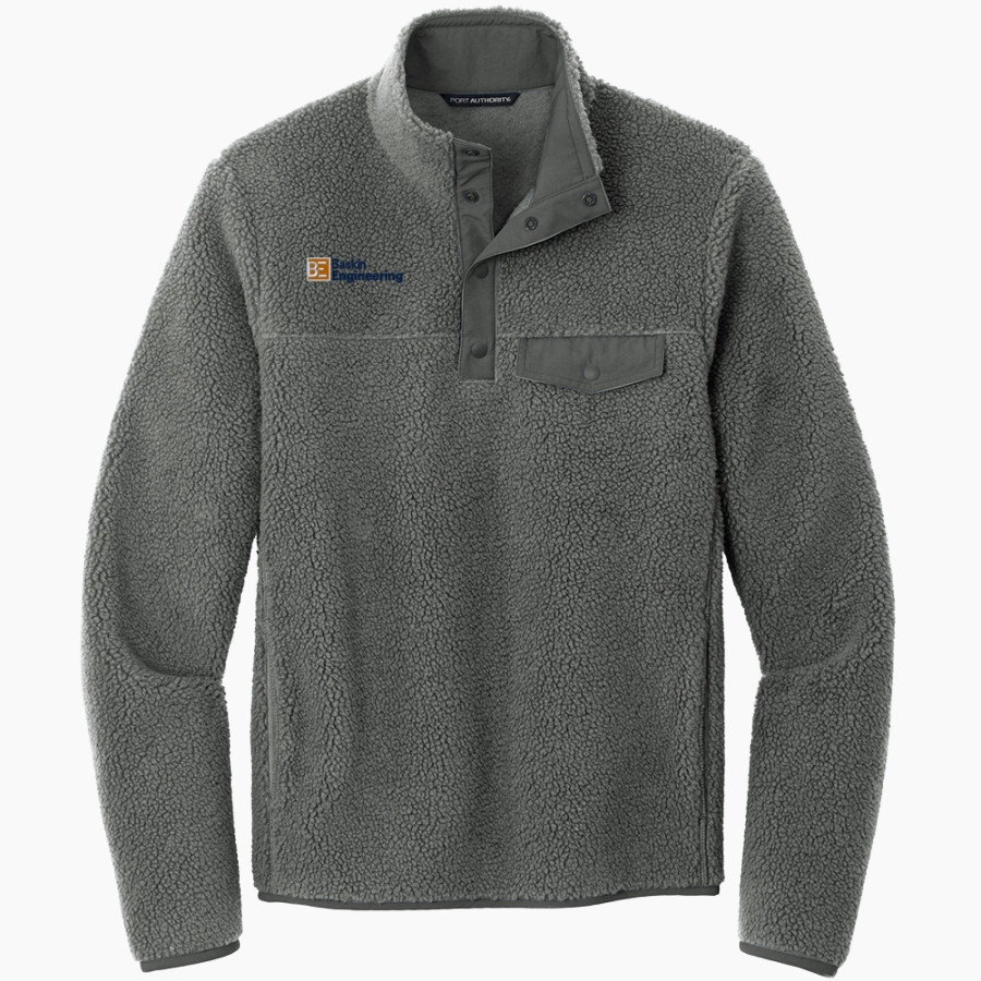 Baskin Engineering Sideline Store <span class="pdp-name-mascot">Baskin Engineering Banana Slugs</span> Port Authority Men's Camp Fleece Snap Pullover