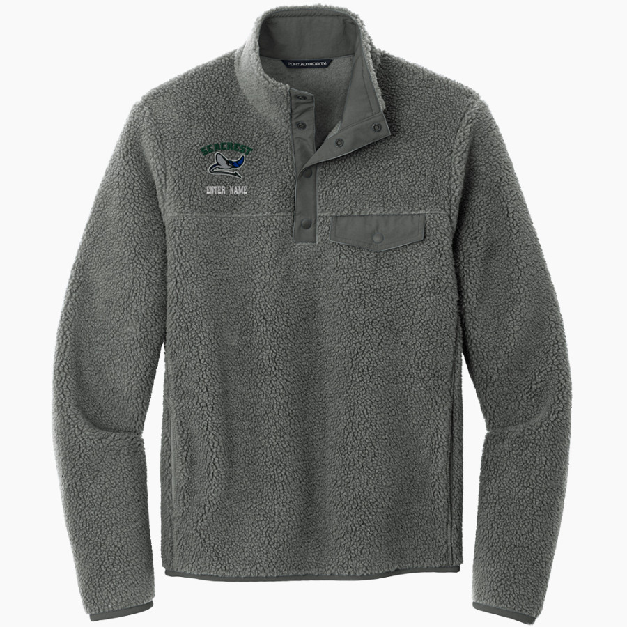 Seacrest Stingrays <span class="pdp-name-mascot">Seacrest Stingrays</span> Port Authority Men's Camp Fleece Snap Pullover