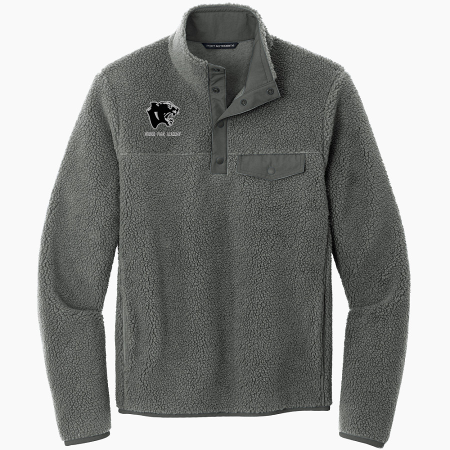 Mounds Park Academy Panthers <span class="pdp-name-mascot">Mounds Park Panthers</span> Port Authority Men's Camp Fleece Snap Pullover