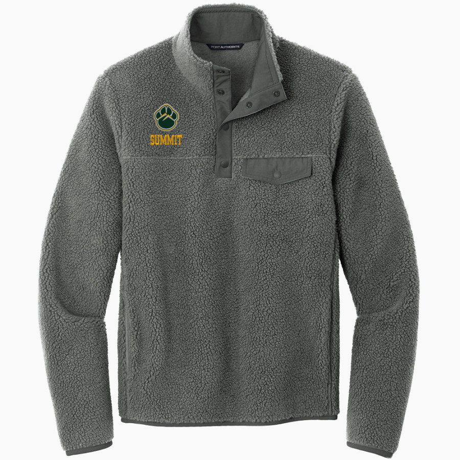 <span class="pdp-name-mascot">Summit Tigers</span> Port Authority Men's Camp Fleece Snap Pullover