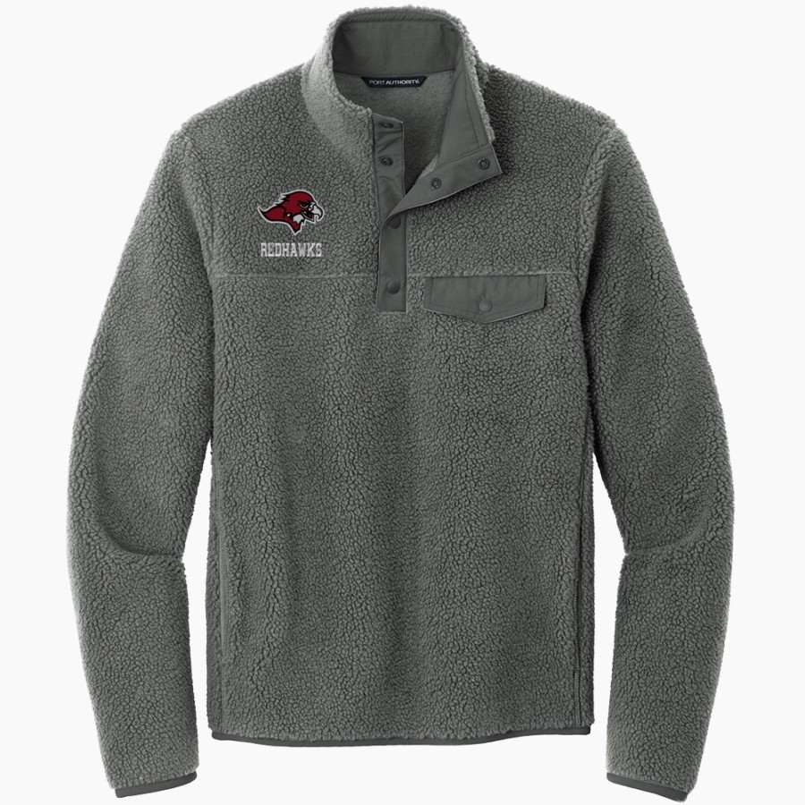 Benedictine University Mesa Redhawks <span class="pdp-name-mascot">Benedictine University Redhawks</span> Port Authority Men's Camp Fleece Snap Pullover