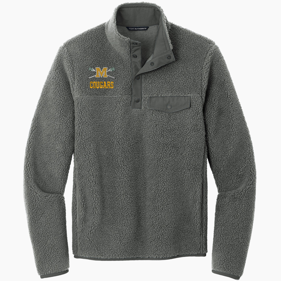 Montgomery Youth Lacrosse Club Port Authority Men's Camp Fleece Snap Pullover