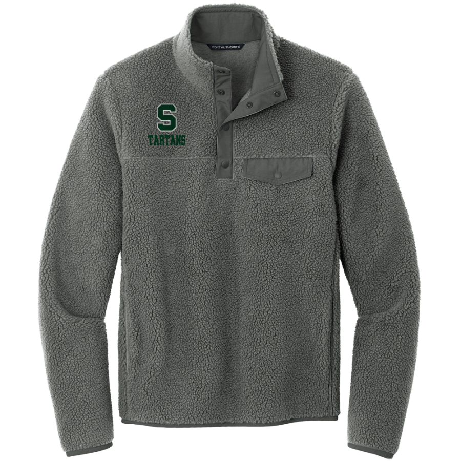 Stuart Athletics <span class="pdp-name-mascot">Stuart Country Day Tartans</span> Port Authority Men's Camp Fleece Snap Pullover