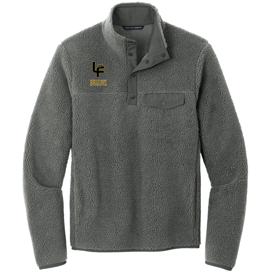 Lake Forest Bruins <span class="pdp-name-mascot">Lake Forest Bruins</span> Port Authority Men's Camp Fleece Snap Pullover
