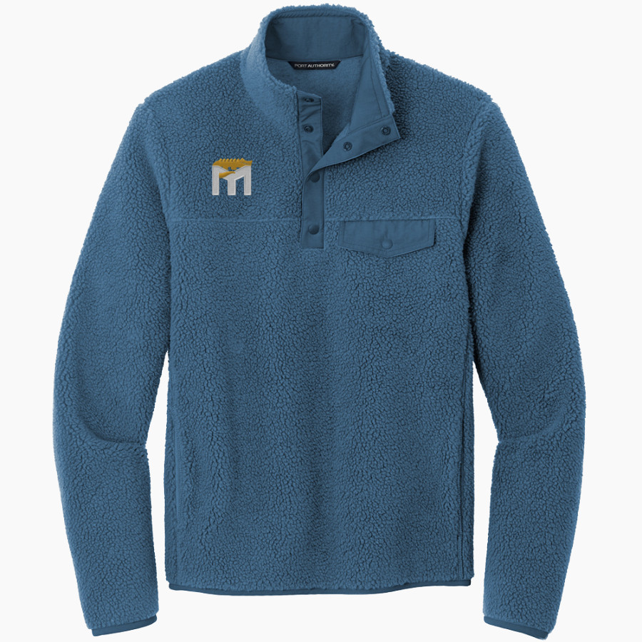 Magellan International School The Online Store Port Authority Men's Camp Fleece Snap Pullover