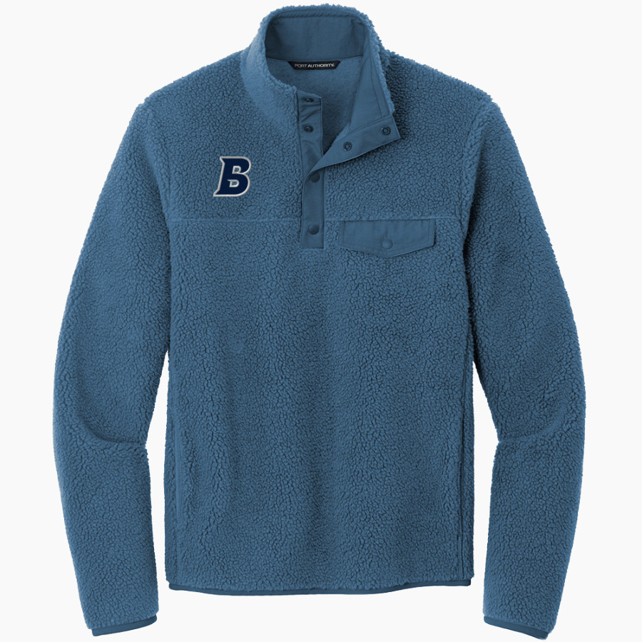 Brandeis Judges Online Store <span class="pdp-name-mascot">Brandeis Judges</span> Port Authority Men's Camp Fleece Snap Pullover