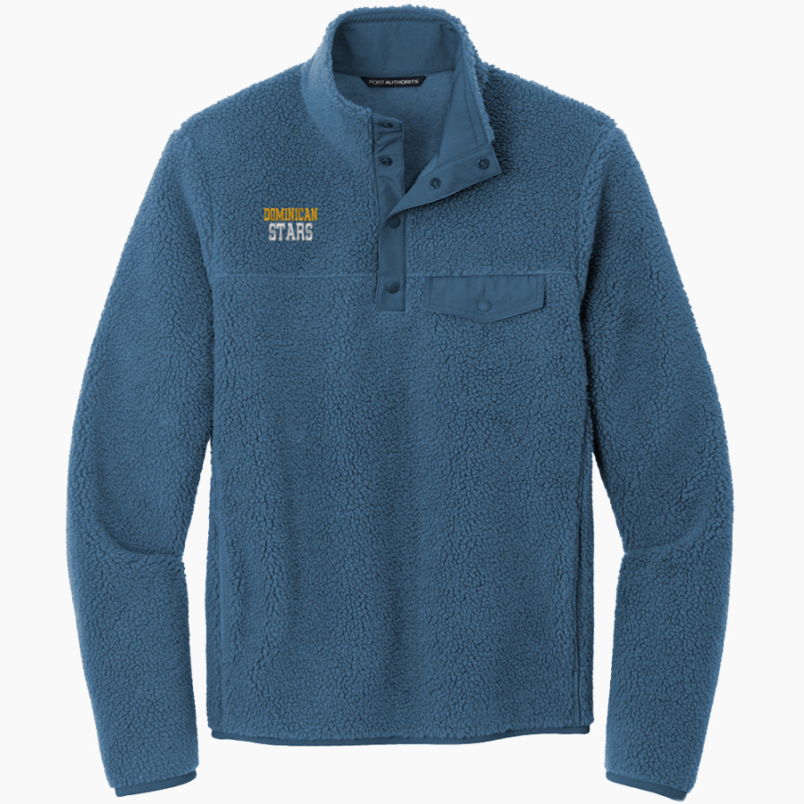 Dominican Stars <span class="pdp-name-mascot">Dominican University Stars</span> Port Authority Men's Camp Fleece Snap Pullover