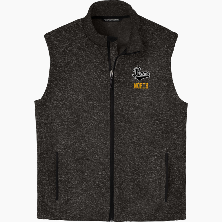 Worth Rams Port Authority Men's Sweater Fleece Vest