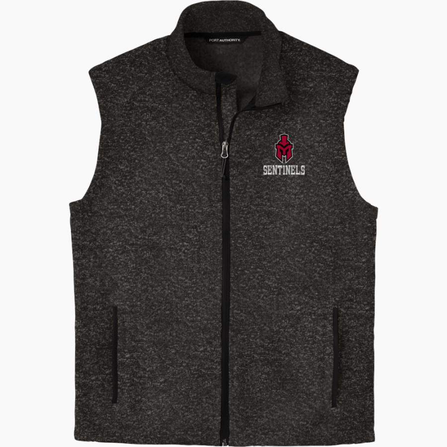 Marquette Sentinels <span class="pdp-name-mascot">Marquette Redettes</span> Port Authority Men's Sweater Fleece Vest