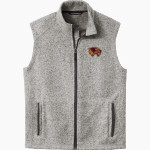Au Gres-Sims HIGH SCHOOL WOLVERINES <span class="pdp-name-mascot">AU GRES - SIMS WOLVERINES</span> Port Authority Men's Sweater Fleece Vest Front Thumbnail