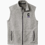 Cornell Rams <span class="pdp-name-mascot">Cornell Rams</span> Port Authority Men's Sweater Fleece Vest Front Thumbnail