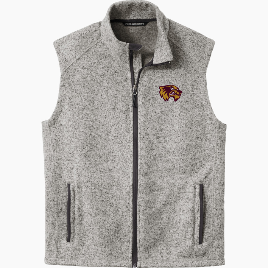 Au Gres-Sims HIGH SCHOOL WOLVERINES <span class="pdp-name-mascot">AU GRES - SIMS WOLVERINES</span> Port Authority Men's Sweater Fleece Vest