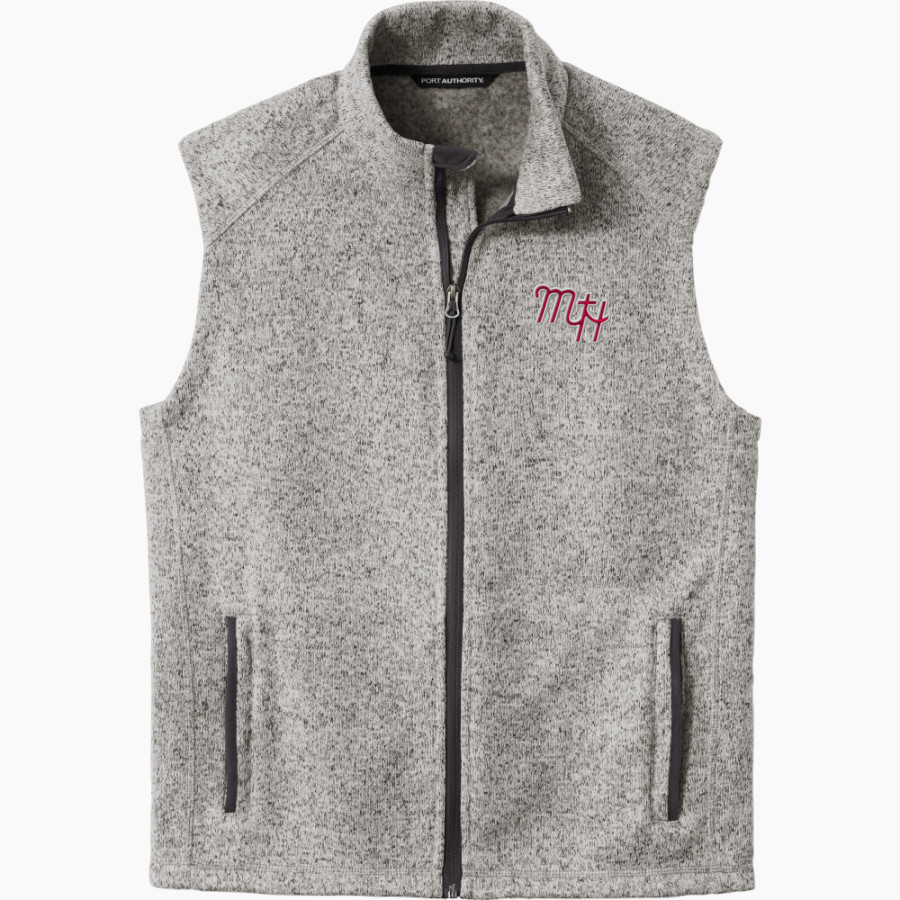 Mt. Hood Community College Mt. Hood Community C <span class="pdp-name-mascot">Mt. Hood Community College</span> Port Authority Men's Sweater Fleece Vest