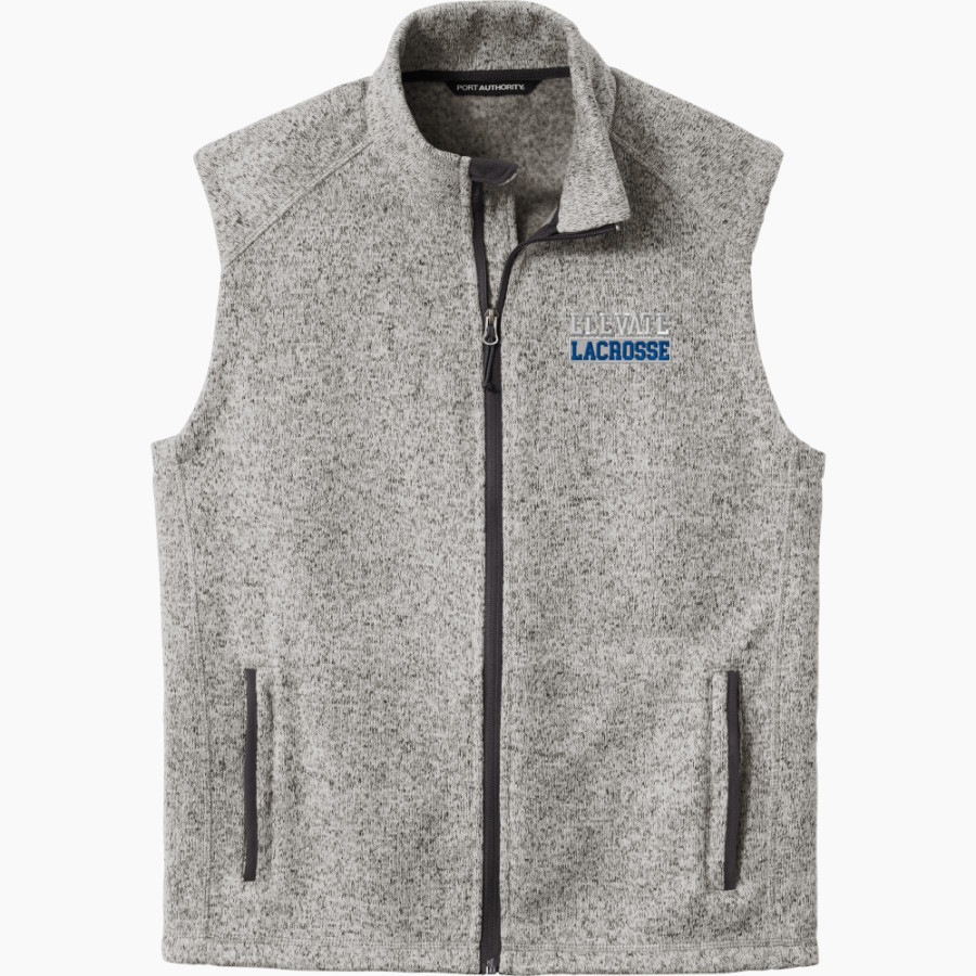 Utah Elevate Lacrosse Elevate <span class="pdp-name-mascot">Utah Elevate Lacrosse</span> Port Authority Men's Sweater Fleece Vest