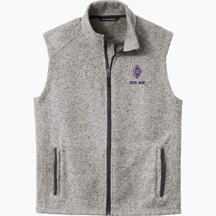 Collinsville Kahoks <span class="pdp-name-mascot">Collinsville Kahoks</span> Port Authority Men's Sweater Fleece Vest