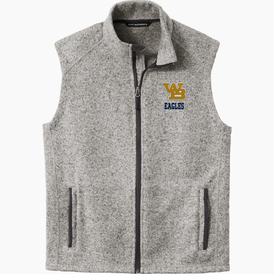 West Babylon Eagles <span class="pdp-name-mascot">West Babylon Eagles</span> Port Authority Men's Sweater Fleece Vest
