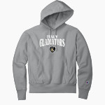 ITALY HIGH SCHOOL GLADIATORS <span class="pdp-name-mascot">ITALY GLADIATORS</span> Champion Men's Reverse Weave Garment-Dyed Hooded Sweatshirt Front Thumbnail