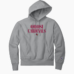 OROSI HIGH SCHOOL CARDINALS <span class="pdp-name-mascot">OROSI CARDINALS</span> Champion Men's Reverse Weave Garment-Dyed Hooded Sweatshirt Front Thumbnail