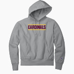 DAVISON HIGH SCHOOL CARDINALS <span class="pdp-name-mascot">DAVISON CARDINALS</span> Champion Men's Reverse Weave Garment-Dyed Hooded Sweatshirt Front Thumbnail
