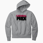 North Idaho Cardinals <span class="pdp-name-mascot">North Idaho College Cardinals</span> Champion Men's Reverse Weave Garment-Dyed Hooded Sweatshirt Front Thumbnail