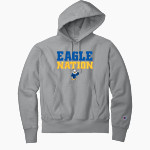 ODENTON CHRISTIAN SCHOOL EAGLES <span class="pdp-name-mascot">ODENTON EAGLES</span> Champion Men's Reverse Weave Garment-Dyed Hooded Sweatshirt Front Thumbnail