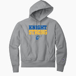 Devonshire Knights <span class="pdp-name-mascot">Devonshire Knights</span> Champion Men's Reverse Weave Garment-Dyed Hooded Sweatshirt Front Thumbnail