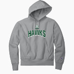 Oakwood Hawks <span class="pdp-name-mascot">Oakwood Hawks</span> Champion Men's Reverse Weave Garment-Dyed Hooded Sweatshirt Front Thumbnail