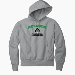 PORT WASHINGTON HIGH SCHOOL PIRATES <span class="pdp-name-mascot">PORT WASHINGTON PIRATES</span> Champion Men's Reverse Weave Garment-Dyed Hooded Sweatshirt Front Thumbnail