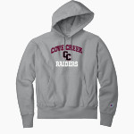 Cove Creek Raiders <span class="pdp-name-mascot">Cove Creek Elementary School Raiders</span> Champion Men's Reverse Weave Garment-Dyed Hooded Sweatshirt Front Thumbnail